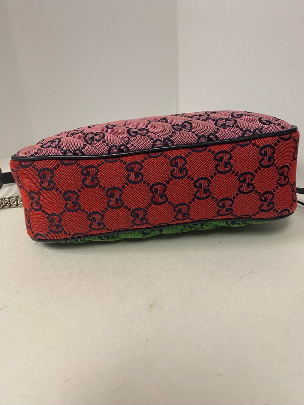 Gucci multicolor GG canvas small MORMONT chain shoulder bag - Picture 3 of 12